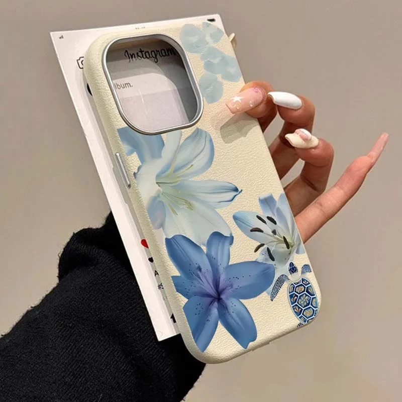 Elegant Blue Lily Fashion Patt - đánh giá và giá Xiaomi Redmi Note 14